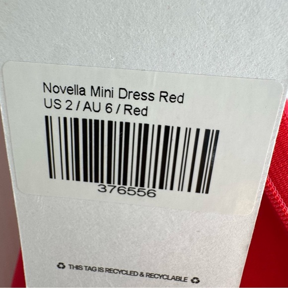 Princess Polly Novella Scarlet Mini Dress NWT size US 2 - Picture 6 of 11